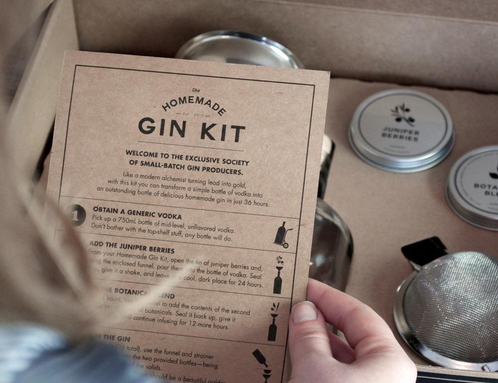 Kit to make gin at home